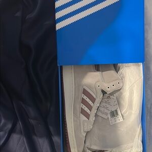 Adidas White and Burgundy Sneakers(SOLD) 140$